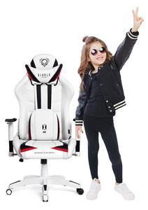 Diablo X-Ray forgatható gamer szék gyerekeknek Kids Size: Fehér-fekete Diablochairs E2-5CK3-0L2Z