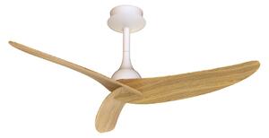 Ipanema mennyezeti ventilátor, fehér/fa, DC, csendes, IP44 – Mantra Mantra Iluminación, Ipanema, Fehér, Nappali, Fém, Modern