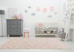 Asiatic műszálas szőnyeg muse pink shapes mu04 - 66 x 240 cm