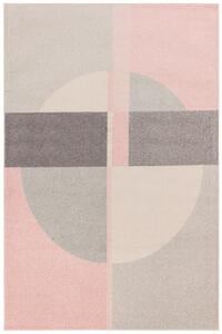 Asiatic műszálas szőnyeg muse pink circle mu21 - 66 x 240 cm