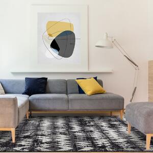 Asiatic műszálas szőnyeg nova chevron black nv28 - 120 x 170 cm