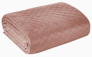 Bársony ágytakaró Luiz3 rózsaszín new