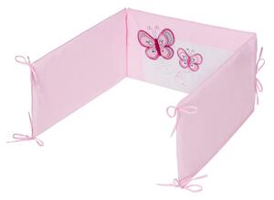5-részes ágyneműgarnitúra Belisima pillangó 90/120 rózsaszín