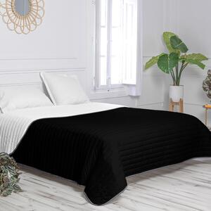 Fekete-fehér pamut steppelt ágytakaró 180x260 cm Dash – Happy Friday