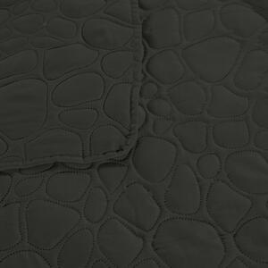 STONE sötétszürke ágytakaró mintával 220x240 cm