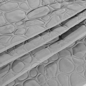 STONE világosszürke ágytakaró mintával 220x240 cm