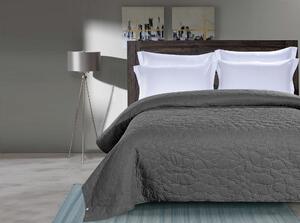 STONE sötétszürke ágytakaró mintával Méret: 170 x 210 cm