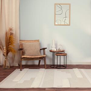 Asiatic kültéri műszálas szőnyeg monty natural cream geometric mn06 - 66 x 240 cm