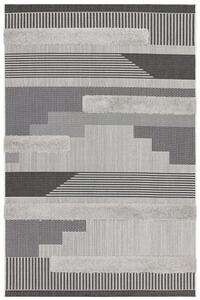 Asiatic kültéri műszálas szőnyeg monty black grey geometric mn05 - 160 x 230 cm