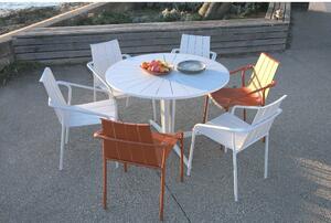 Narancssárga fém kerti szék szett 4 db-os Fleole – Ezeis