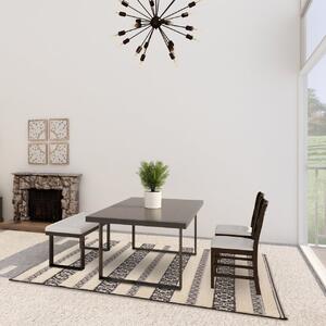 Asiatic kültéri műszálas szőnyeg monty black cream stripe mn03 - 200 x 290 cm