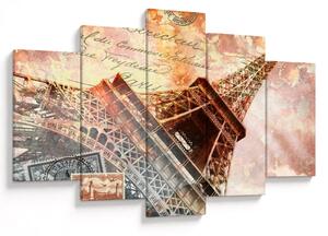 Kép - Eiffel-torony vintage stílusban (150x105 cm)