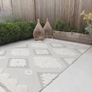 Asiatic kültéri műszálas szőnyeg monty natural cream tribal mn02 - 66 x 240 cm
