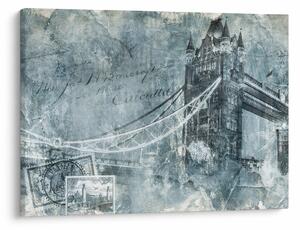 Kép - Tower Bridge hideg tónusokkal (70x50 cm)