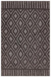 Asiatic kültéri műszálas szőnyeg salta charcoal diamond sa02 - 80 x 150 cm