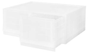 Wave twin Mist moduláris tárolódoboz kerekek nélkül 54,6 x 43,4 x 22 cm, széles - 2 fiók