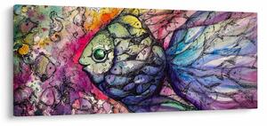 Kép - színes hal (120x50 cm)
