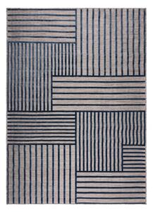 Sötétkék kültéri-beltéri szőnyeg 80x150 cm Vigo Blocks – Flair Rugs