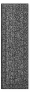 Fekete-fehér kültéri-beltéri futószőnyeg 80x250 cm Duet Kona – NORTHRUGS