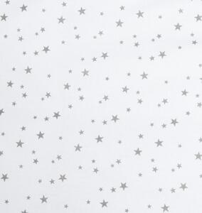 3-részes ágyneműhuzat New Baby 90/120 cm fehér szürke csillagok