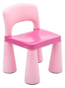 Gyerek szett NEW BABY - asztalka két székkel rózsaszín