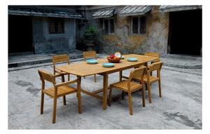 Teakfa kerti étkezőasztal 100x180 cm Navy – Ezeis