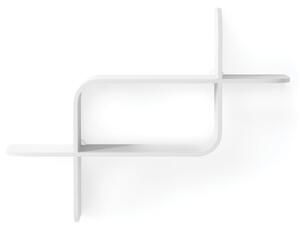 Fehér többszintes kaucsukfa fali polc 62 cm Montage – Umbra