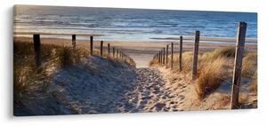 Kép - Út az északi-tengeri strandra, Hollandia (120x50 cm)