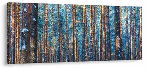 Kép - téli erdő (120x50 cm)