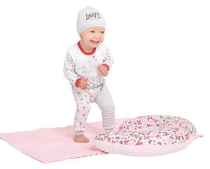 Gyermek pléd Minky New Baby Maci rózsaszín 80x102 cm