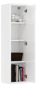 Mazzoni FOLK SW-36 függő szekrény Fehér Fényes/Matt + Millenium Beton - MODERN NAPPALIBA/SZOBÁBA