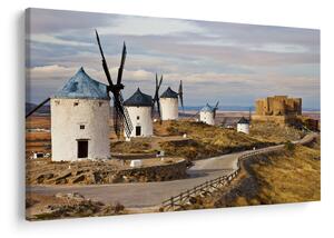 Kép - Consuegra szélmalmai, Spanyolország (90x60 cm)