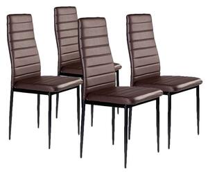 Szék szék garnitúra székek a nappaliba 4 db barna