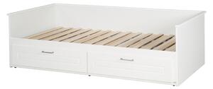 Fehér egyszemélyes ágy tárolóhellyel, ágyráccsal 90x200 cm Felicia – Roba