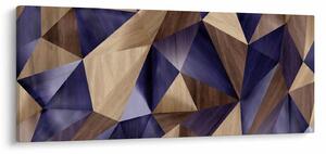 Kép - 3D fa háromszögek (120x50 cm)