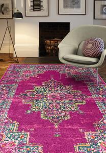 Asiatic műszálas szőnyeg colt medallion fuchsia cl04 - 120 x 170 cm