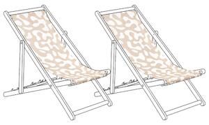 Kétdarabos csere nyugágyhuzat szett ANZIO/AVELLINO 113 x 44 cm Bézs