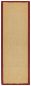 Asiatic szizál szőnyeg sisal linen red - 68 x 240 cm