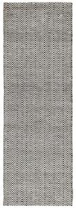 Asiatic kevert szőnyeg ives black white - 66 x 200 cm