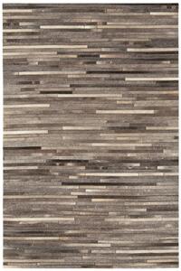 Asiatic bőr szőnyeg gaucho dark grey stripe - 120 x 170 cm