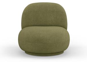 Zöld buklé fotel Chuck – Micadoni Home