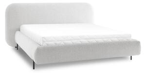 Bézs kárpitozott ágyneműtartós franciaágy ágyráccsal 180x200 cm Pointt – ELTAP