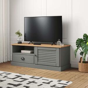 Vidaxl VIGO TV Szekrény - Tömör Fenyőfa - Szürke - 106x40x40 cm