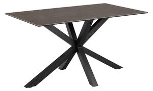 Asztal Norsica 918, 76x80cm, Fekete