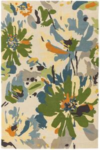 Asiatic gyapjú szőnyeg reef floral green multi rf11 - 120 x 170 cm