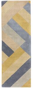Asiatic gyapjú szőnyeg reef big zig ochre grey rf02 - 66 x 200 cm