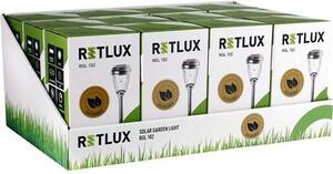 Retlux RGL 102 LED Napelemes kerti lámpa 41cm - ezüst