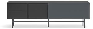 Fekete-antracitszürke TV-állvány 180x56 cm Nube – Teulat