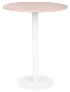 Bárasztal MORELLA Világosbarna/fehér 80 cm 80 cm