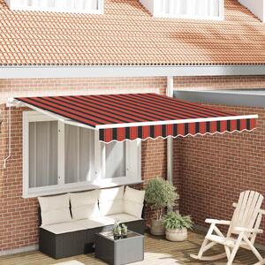 VidaXL Behúzható napellenző Narancs és Barna 350 x 250 cm
